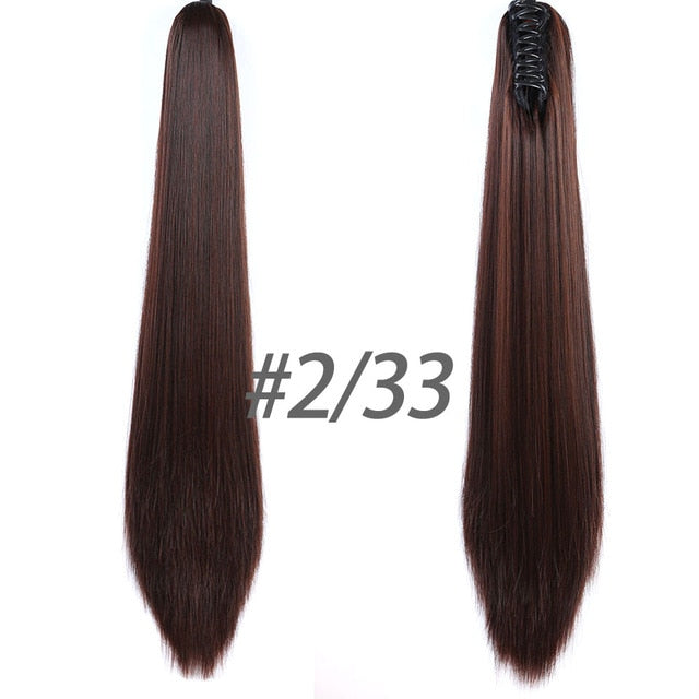 DIFEI 2018 New Ponytail Wig Synthetic High Temperature Fiber Long Fake Hair Pieces Drawstring Ponytail Extensions for Women