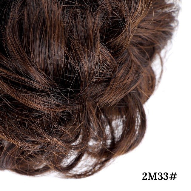 Alileader Hair Bun Extensions Wavy Curly Messy Hair Extensions Donut Hair Chignons Hair Piece Wig Hairpiece Donut Updo Ponytail