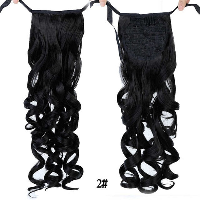LIMPOPO Short Curly Ponytail Kinky Drawstring Hair Heat Resistant Clip In Hair Extensions Natural Kinky Fake Hair Tail