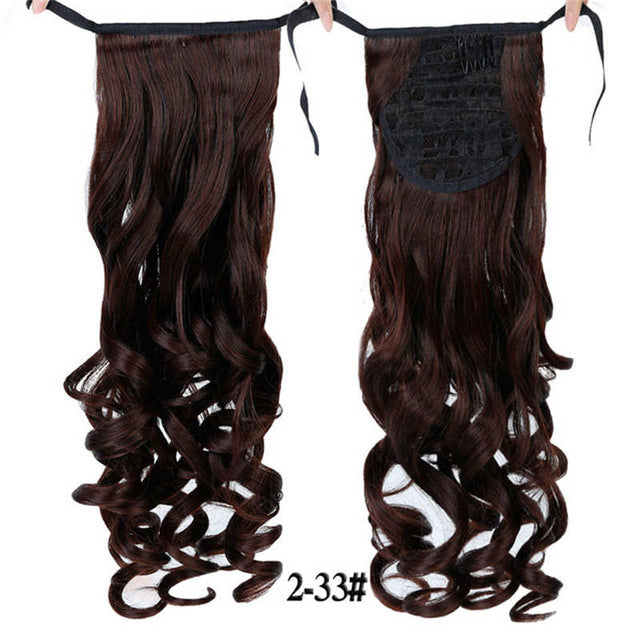 LIMPOPO Short Curly Ponytail Kinky Drawstring Hair Heat Resistant Clip In Hair Extensions Natural Kinky Fake Hair Tail